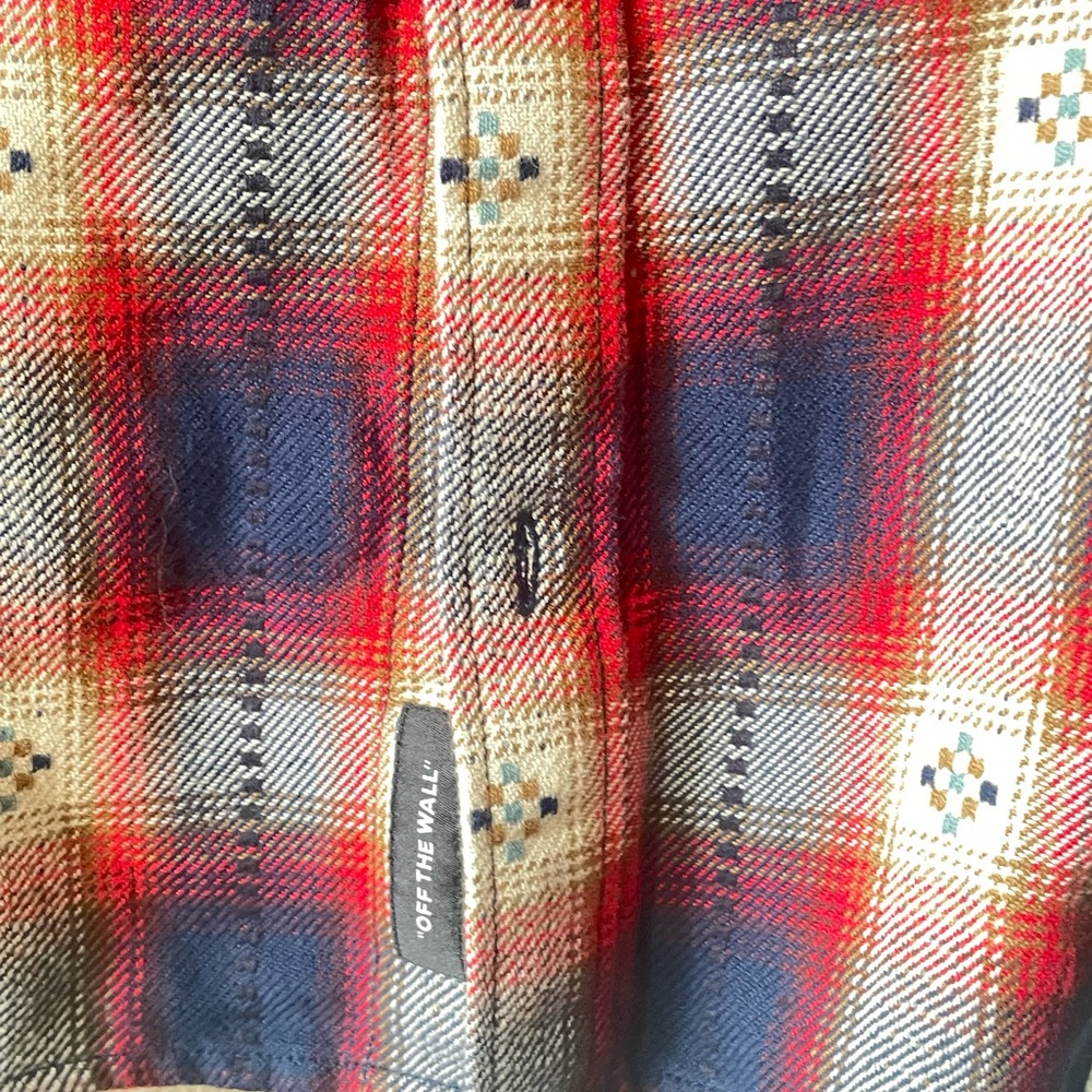 Vans Plaid Flannel Shirt – Small (Loose Fit) - Picture 3 of 5